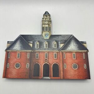 Brandywine Woodcrafts Colonial Capitol Williamsburg VA Wooden Shelf Sitter 1994